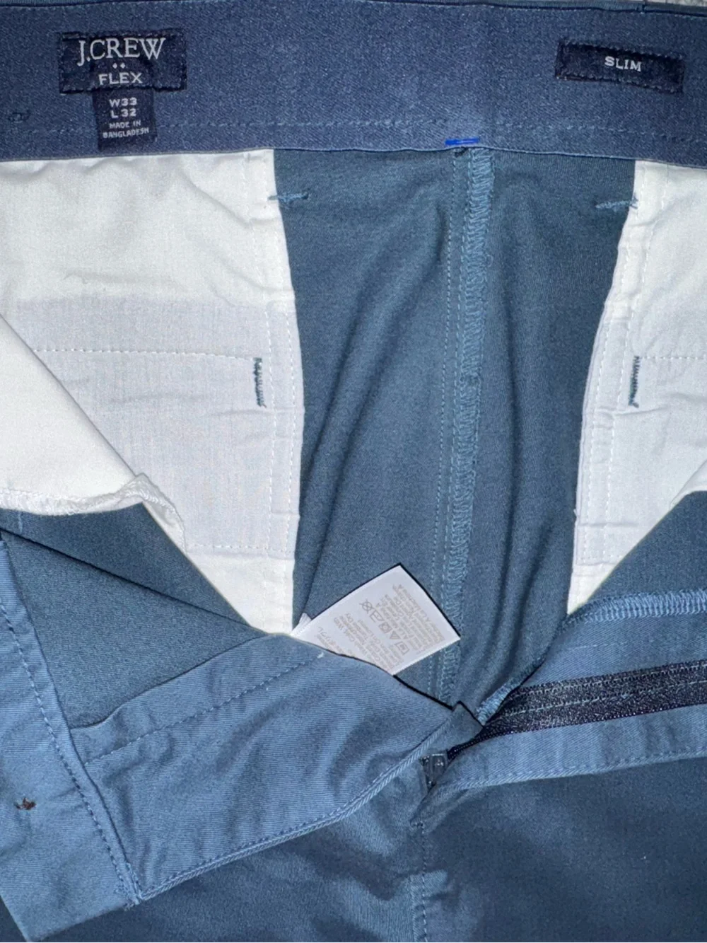 J. Crew Navy Blue slim Dress Pants size 33W 32L